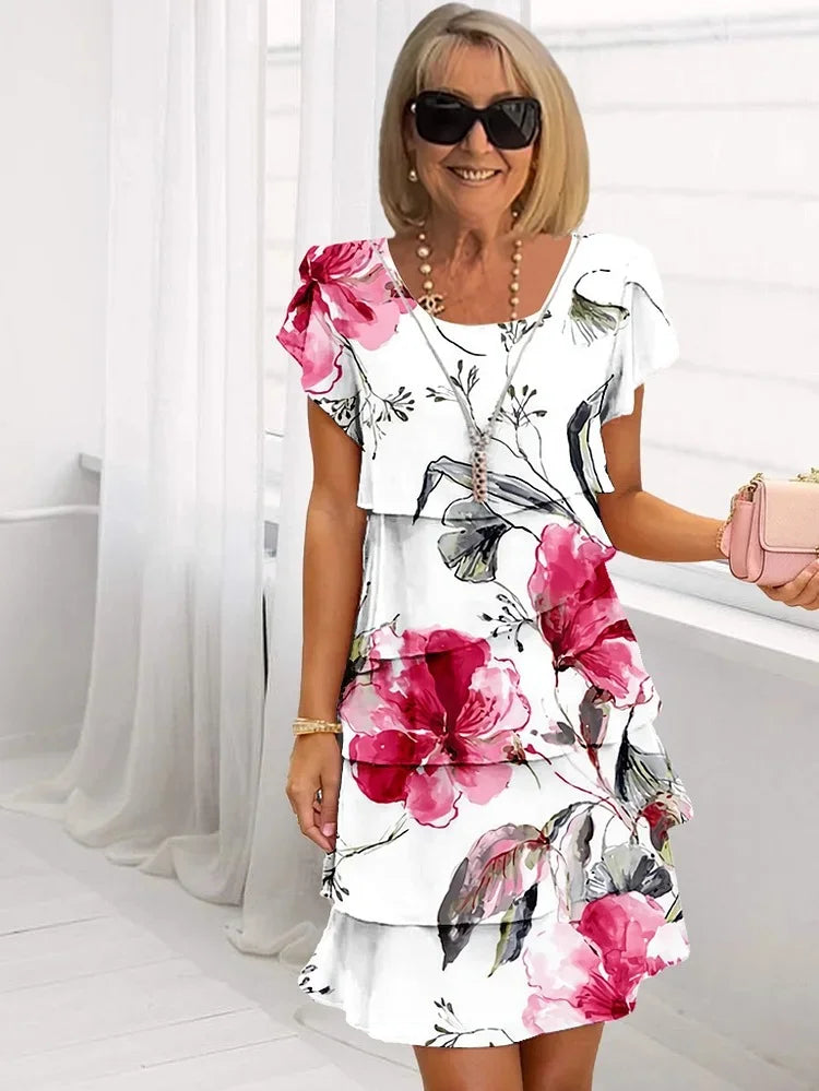Emilia | Vestido de Volantes con Flores