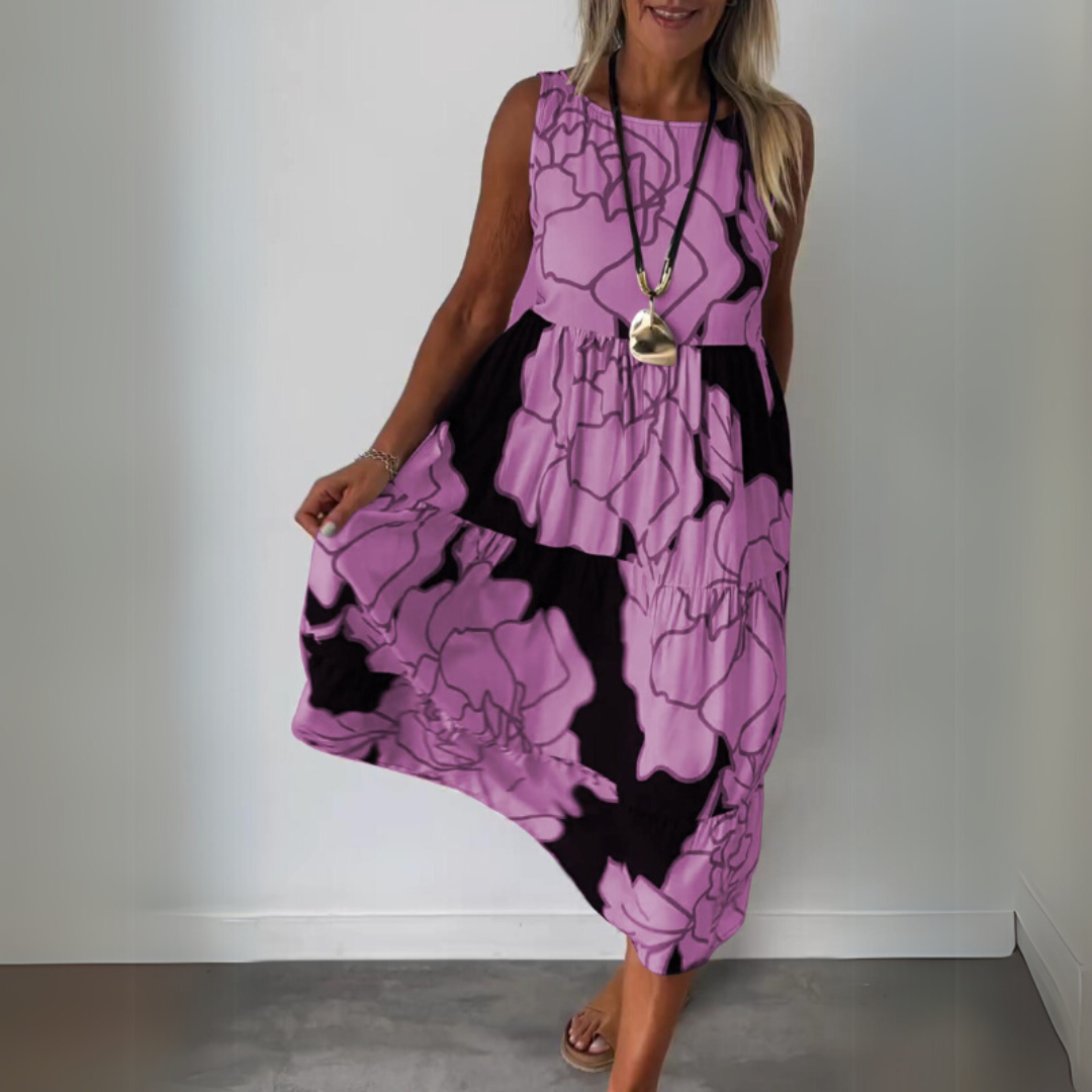 Natalija | Vestidos elegantes con flores y un silueta cómoda