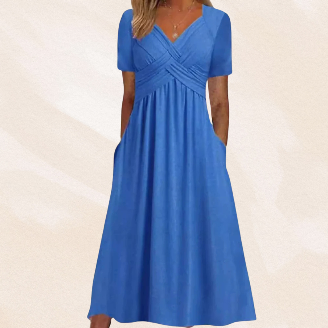 Mirella™ | Vestido elegante con escote en V