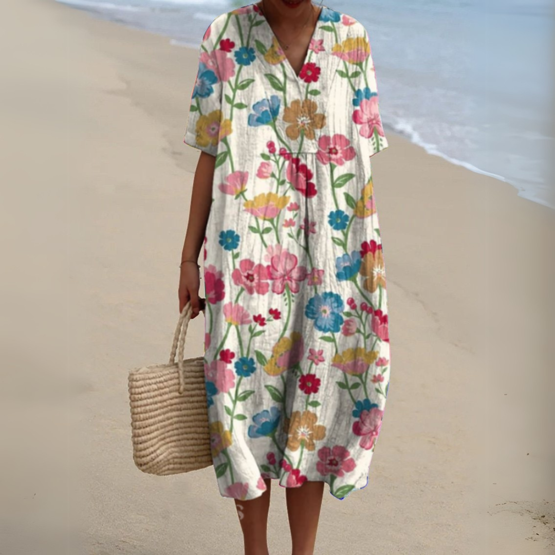 Audrey - Vestido Floral Primaveral