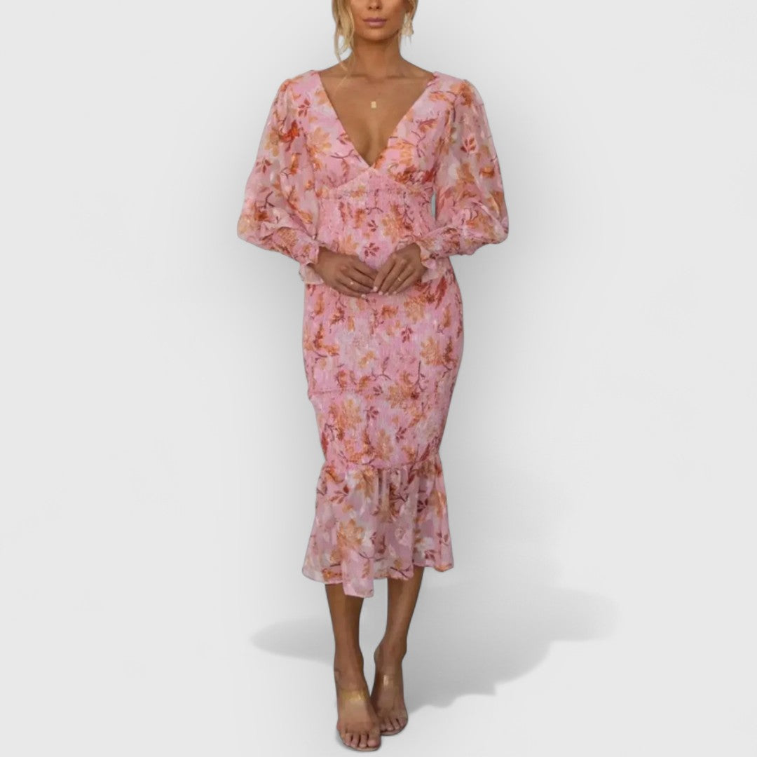 Camille | Elegancia Floral en Vestido