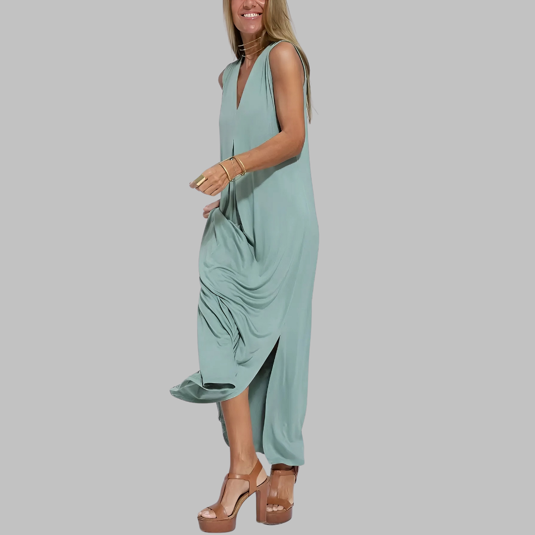 Jana | Elegante vestido maxi + suéter a juego REGALO