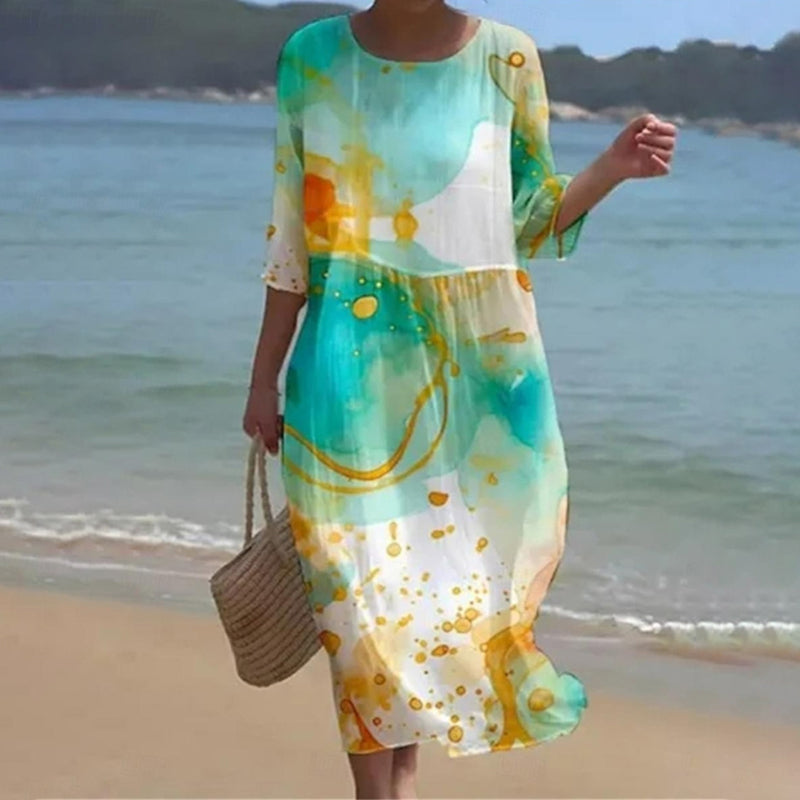 Martha | Vestido Midi con Estampado Floral