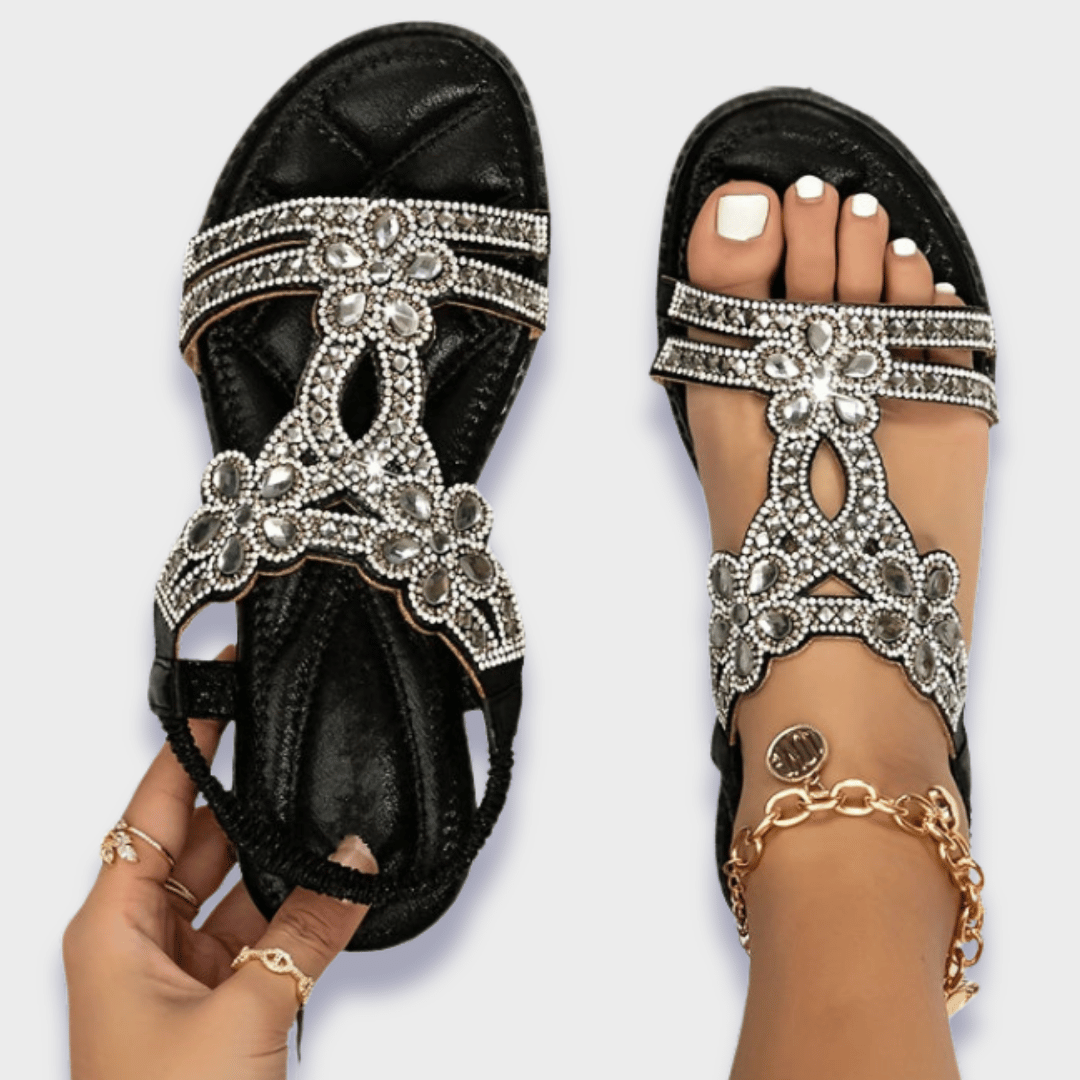 Franziska | Sandalias ortopédicas Boho de materiales premium