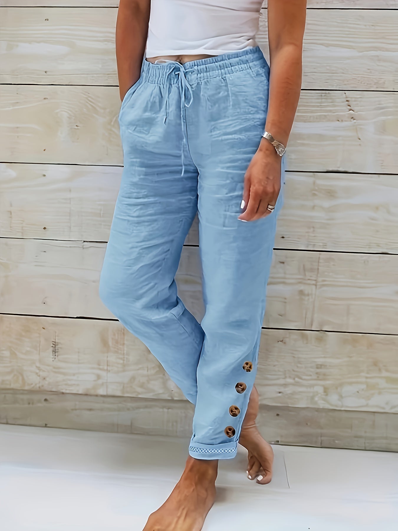Linnea™ – Pantalones ajustados de algodón