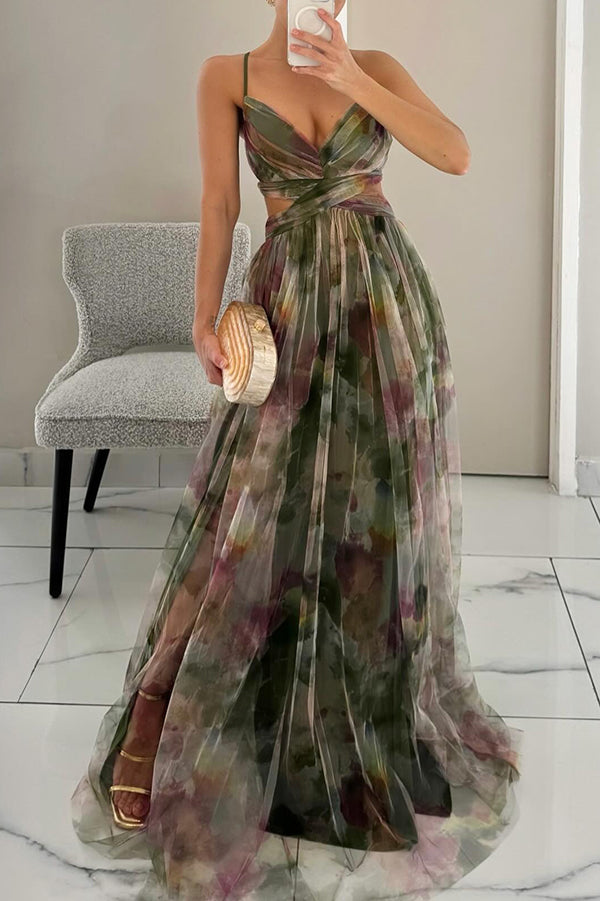 Eirith | Vestido largo con flores