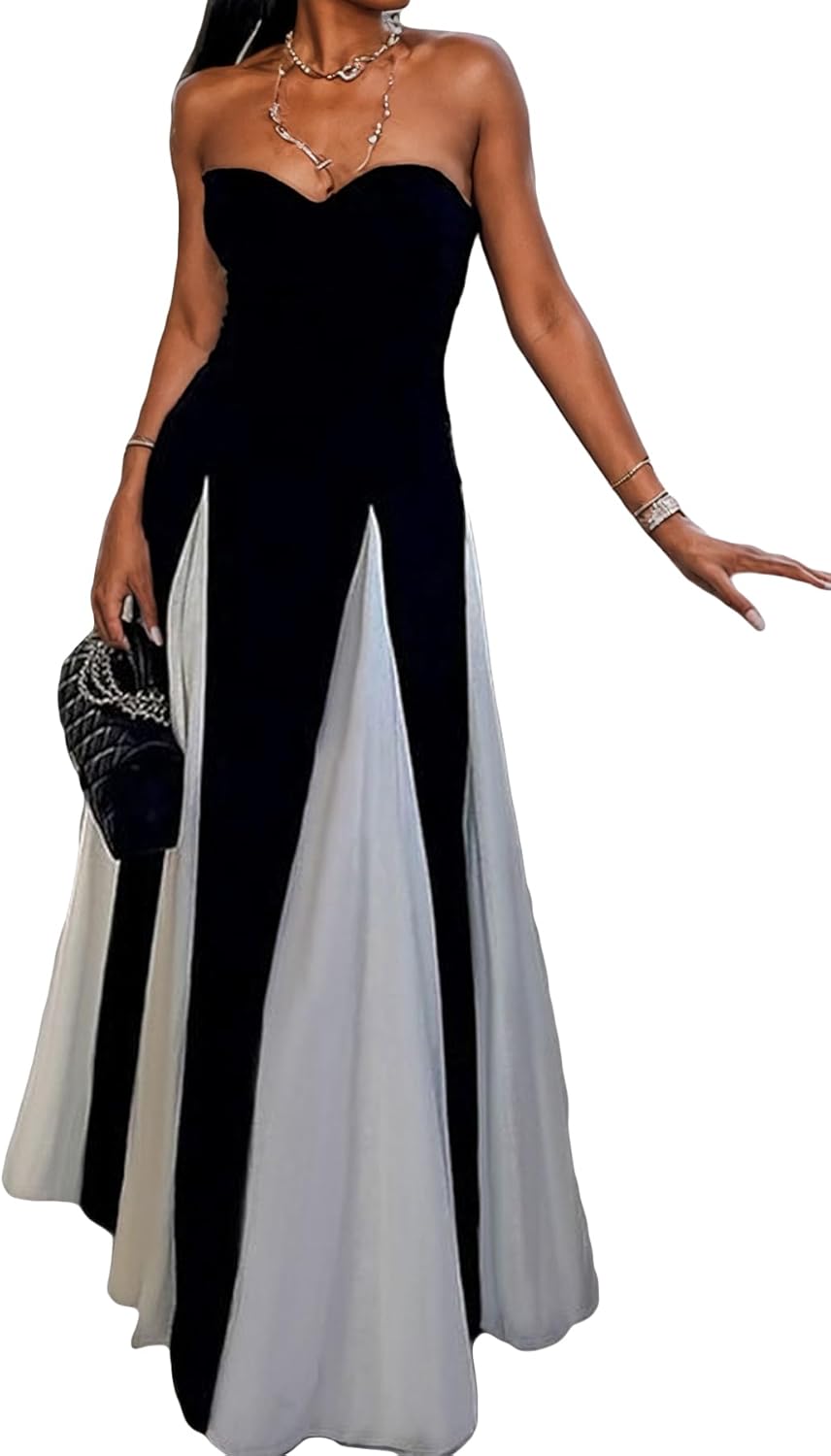 Amelia | Vestido de Máximo Contraste Elegante