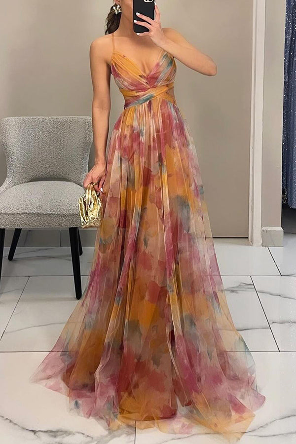 Eirith | Vestido largo con flores