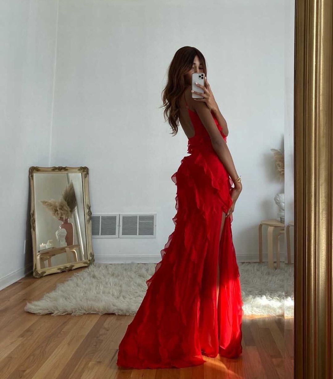 Zara - Vestido con volantes
