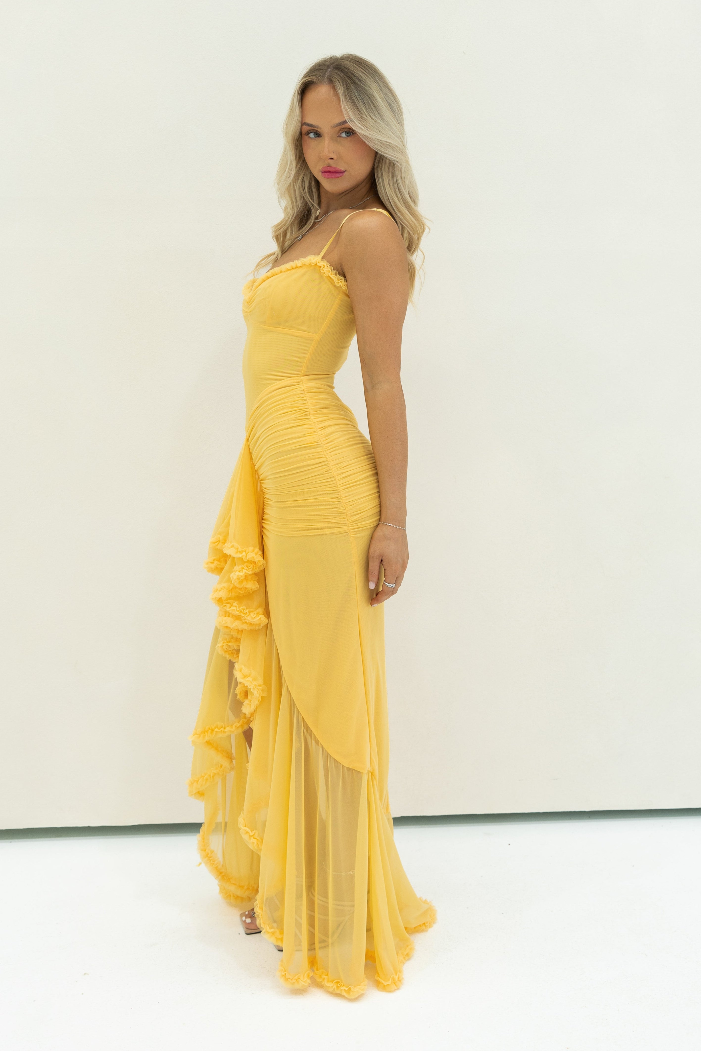 Vestido Maxi con Volantes FLAVIA