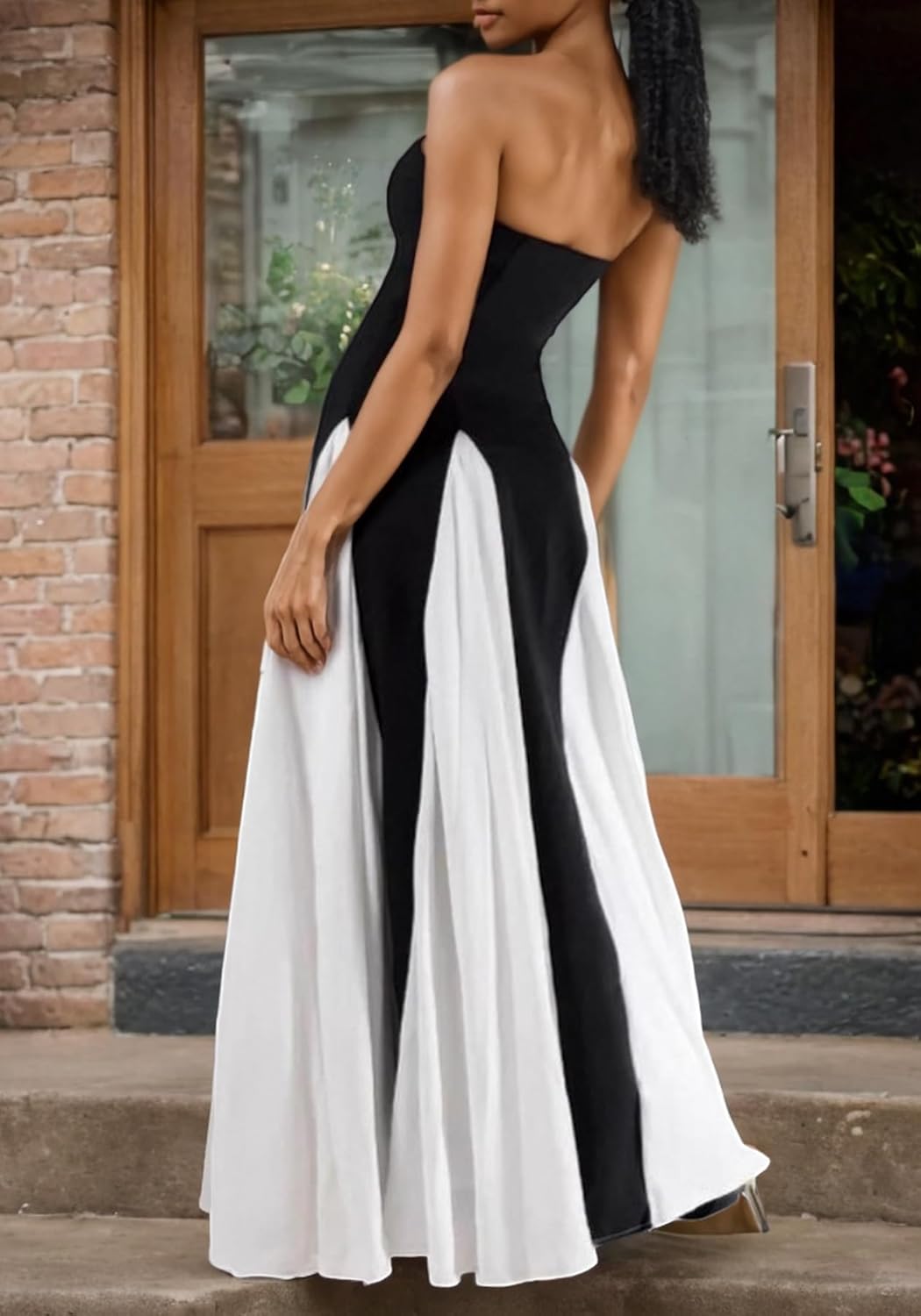 Amelia | Vestido de Máximo Contraste Elegante