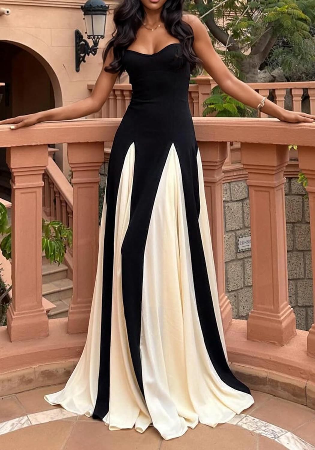 Amelia | Vestido de Máximo Contraste Elegante