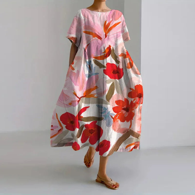 VALENTINA | Vestido de Verano Floral con Corte Halagador y Libertad de Movimiento