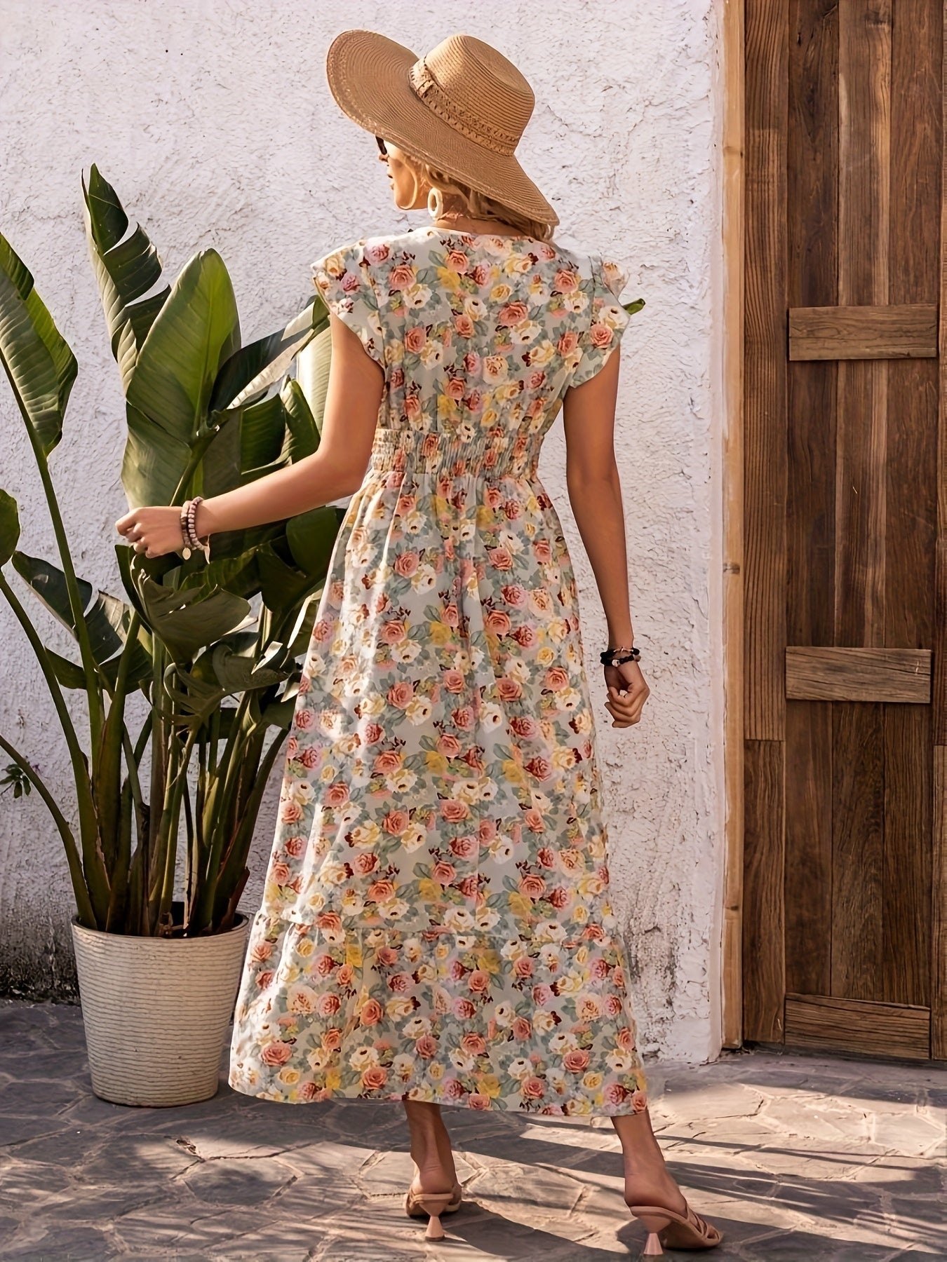 Addison | Elegante Vestido Maxi Floral para el Verano