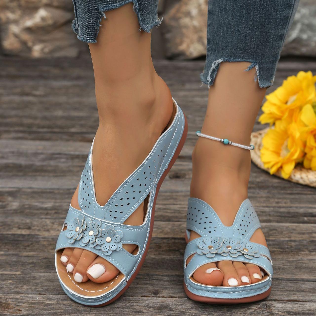 Norabel™ - Orthopedic Comfort Wedge Sandals – Stability, Lightness, and Natural Posture