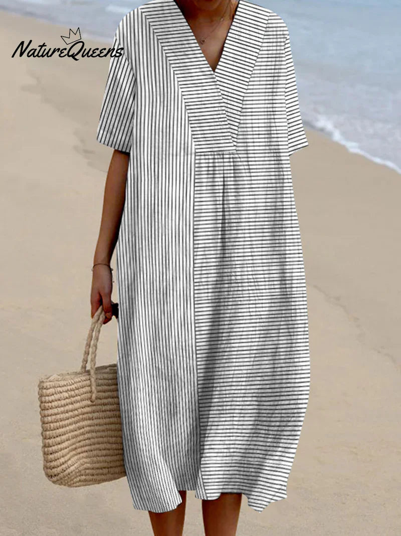 Lina | Vestido Rayado Casual