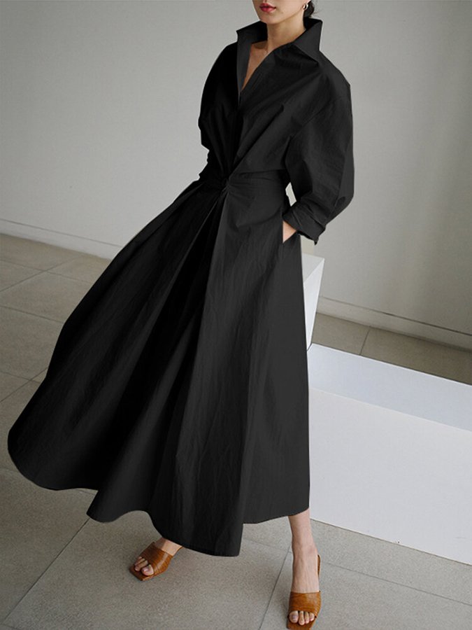 Clémence™ | Vestido Midi con Botones