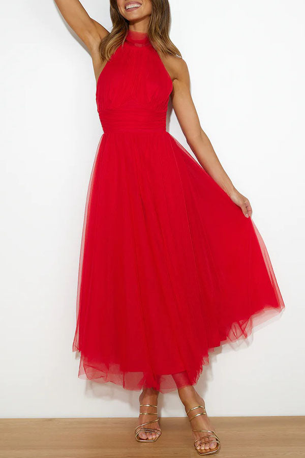 Phoebe - Vestido con falda larga