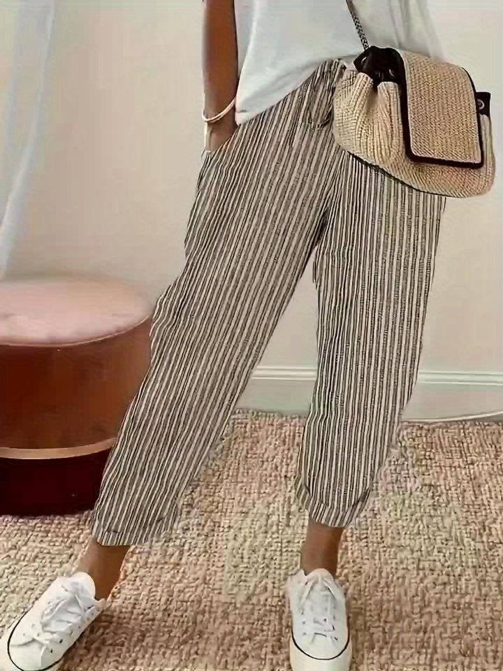Sanna™ – Pantalones largos con elegante franja