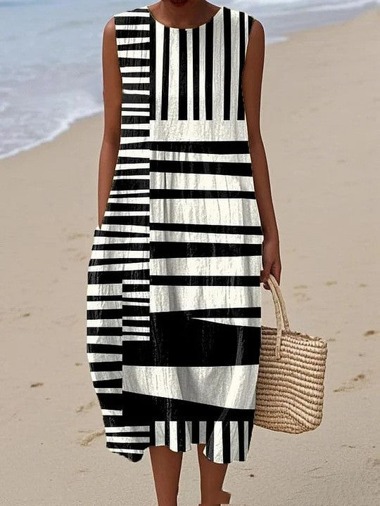 NAËLA | VESTIDO GRÁFICO CHIC