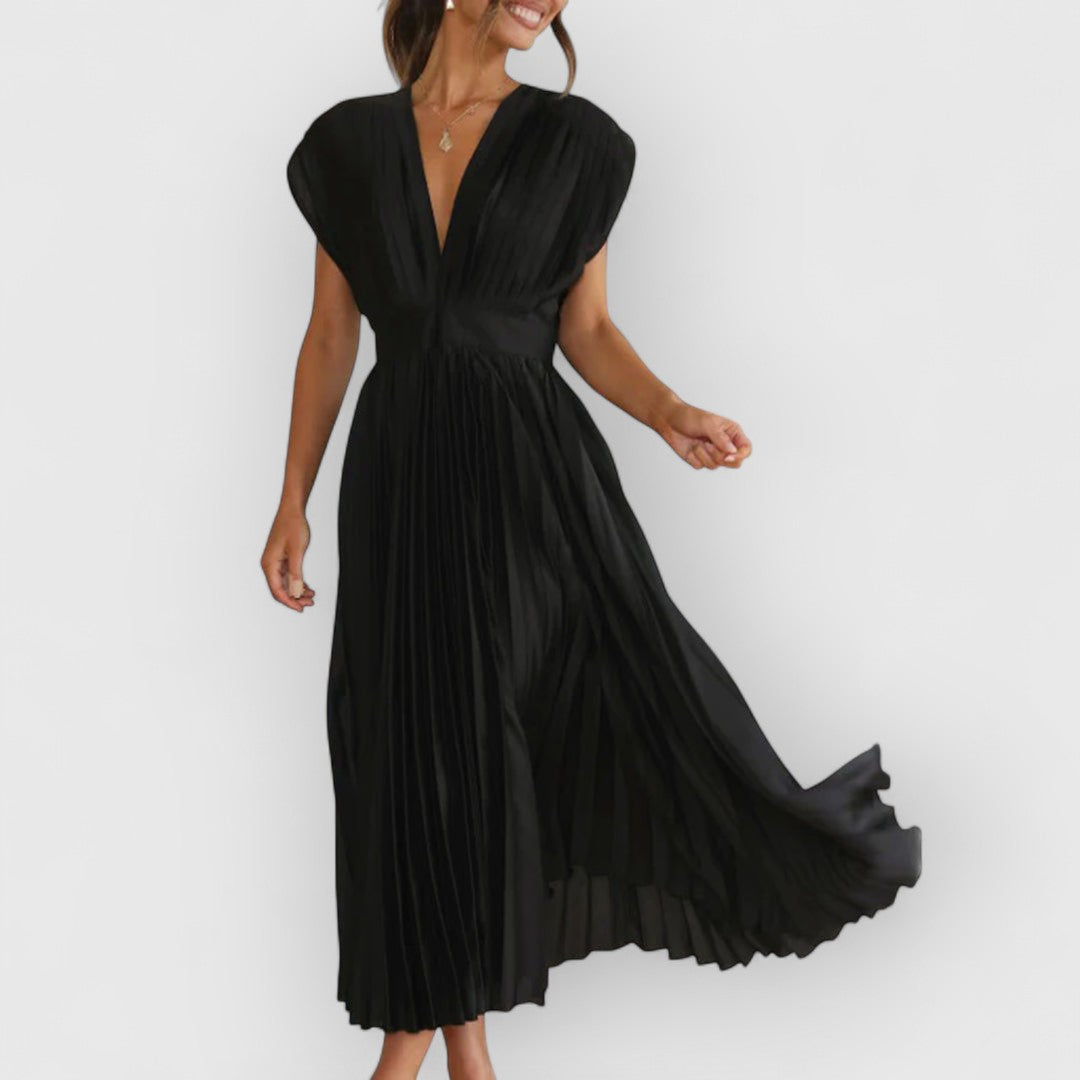 Vivica | Vestido Maxí de Terciopelo Lujo
