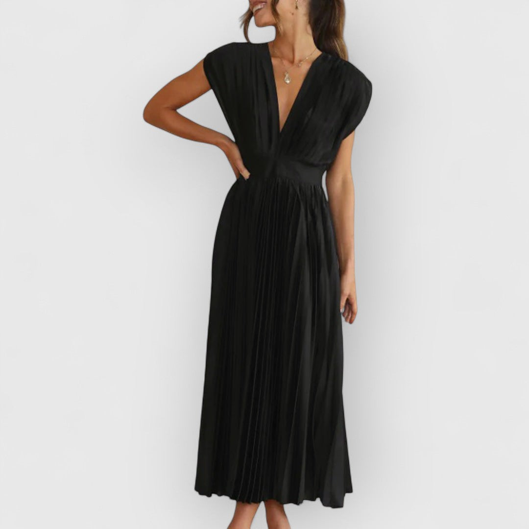 Vivica | Vestido Maxí de Terciopelo Lujo