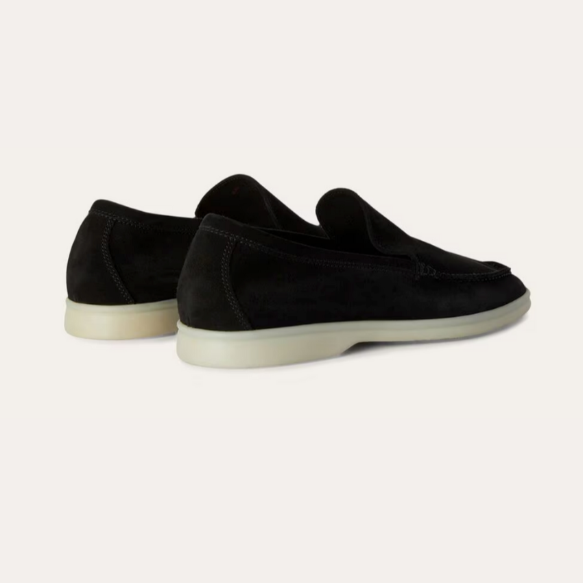 Refined Suede Loafers – Profond Zwart