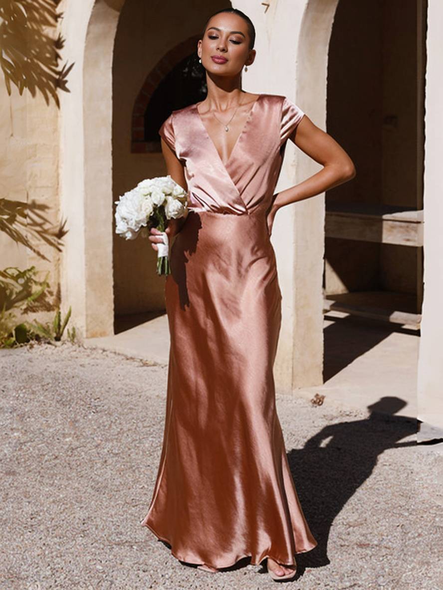 Vestido de Sirena de Satén LORINA