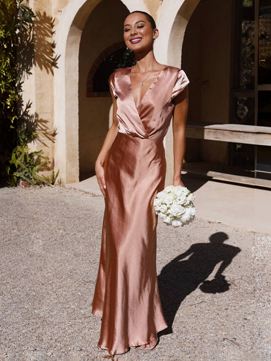 Vestido de Sirena de Satén LORINA
