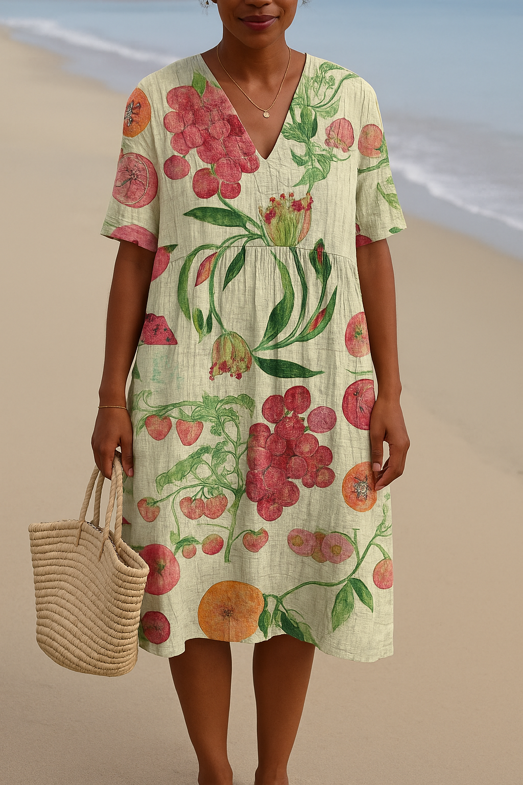 CÉLESTE | Vestido botánico vintage