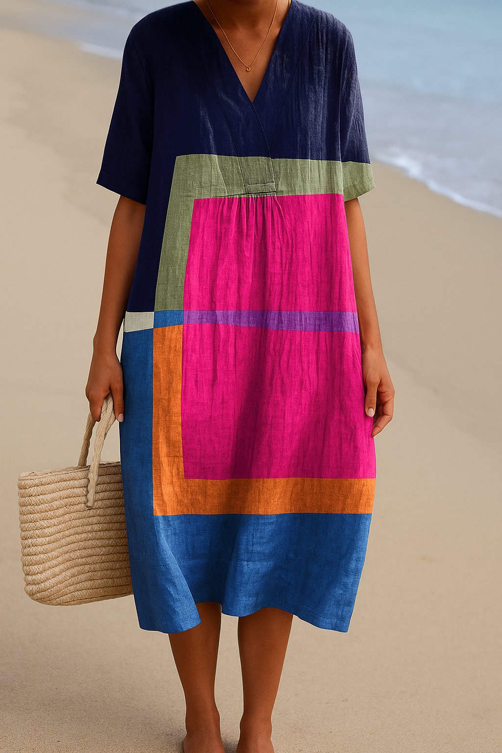 Ariane | Vestido de bloques de color vivos