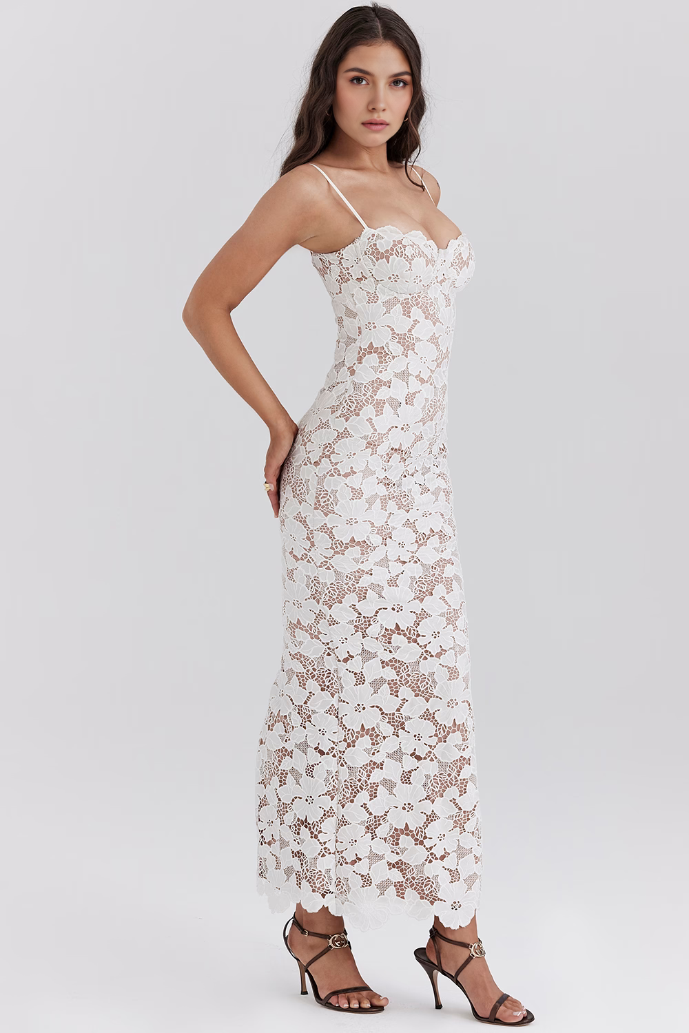 Evangeline | Vestido Maxi Bordado