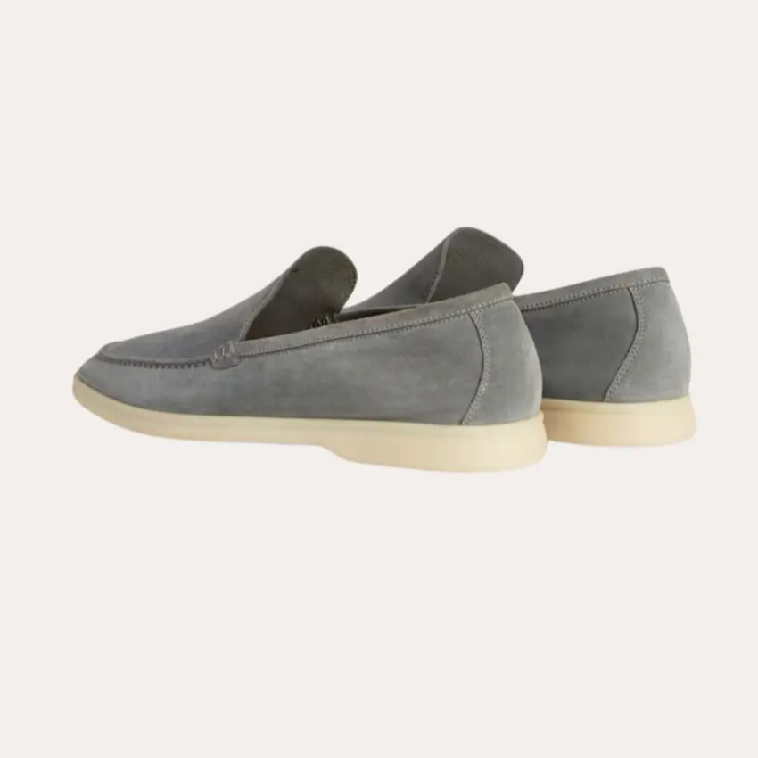 Refined Suede Loafers – Donkergrijs