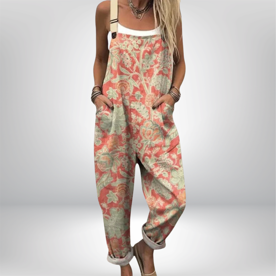 Elin | Vestido Vintage con Estampado Floral