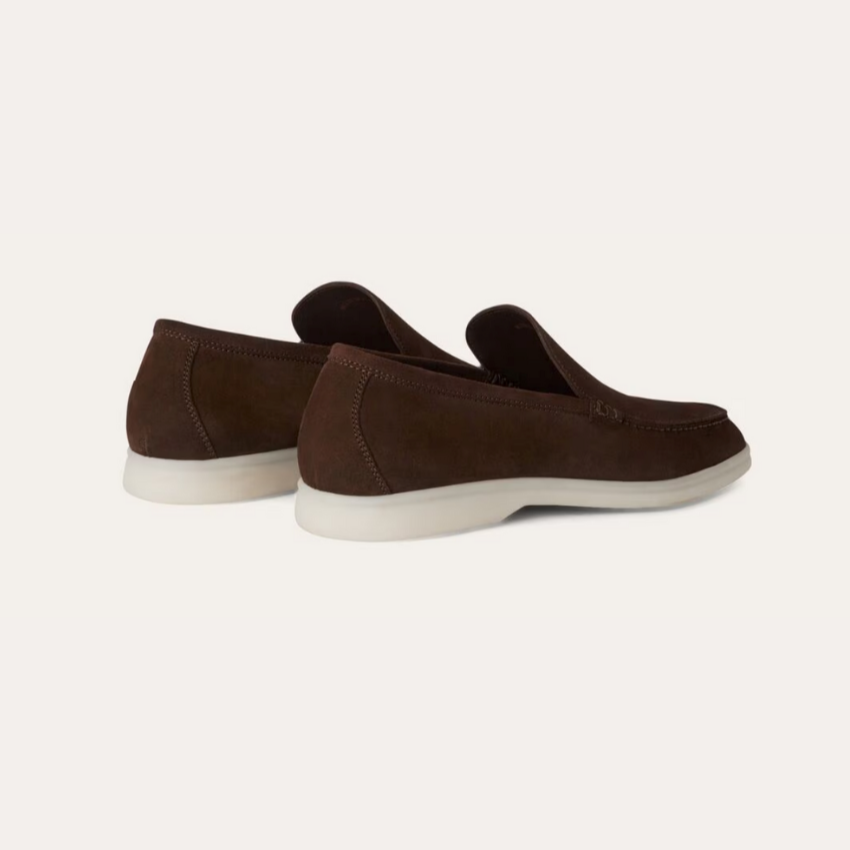 Refined Suede Loafers – Profond Bruin