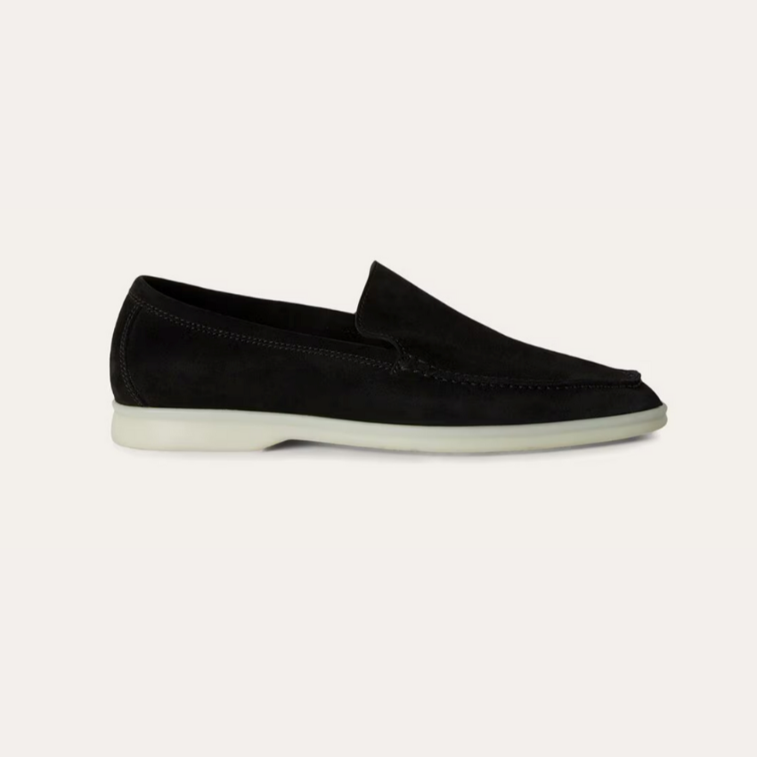 Refined Suede Loafers – Profond Zwart
