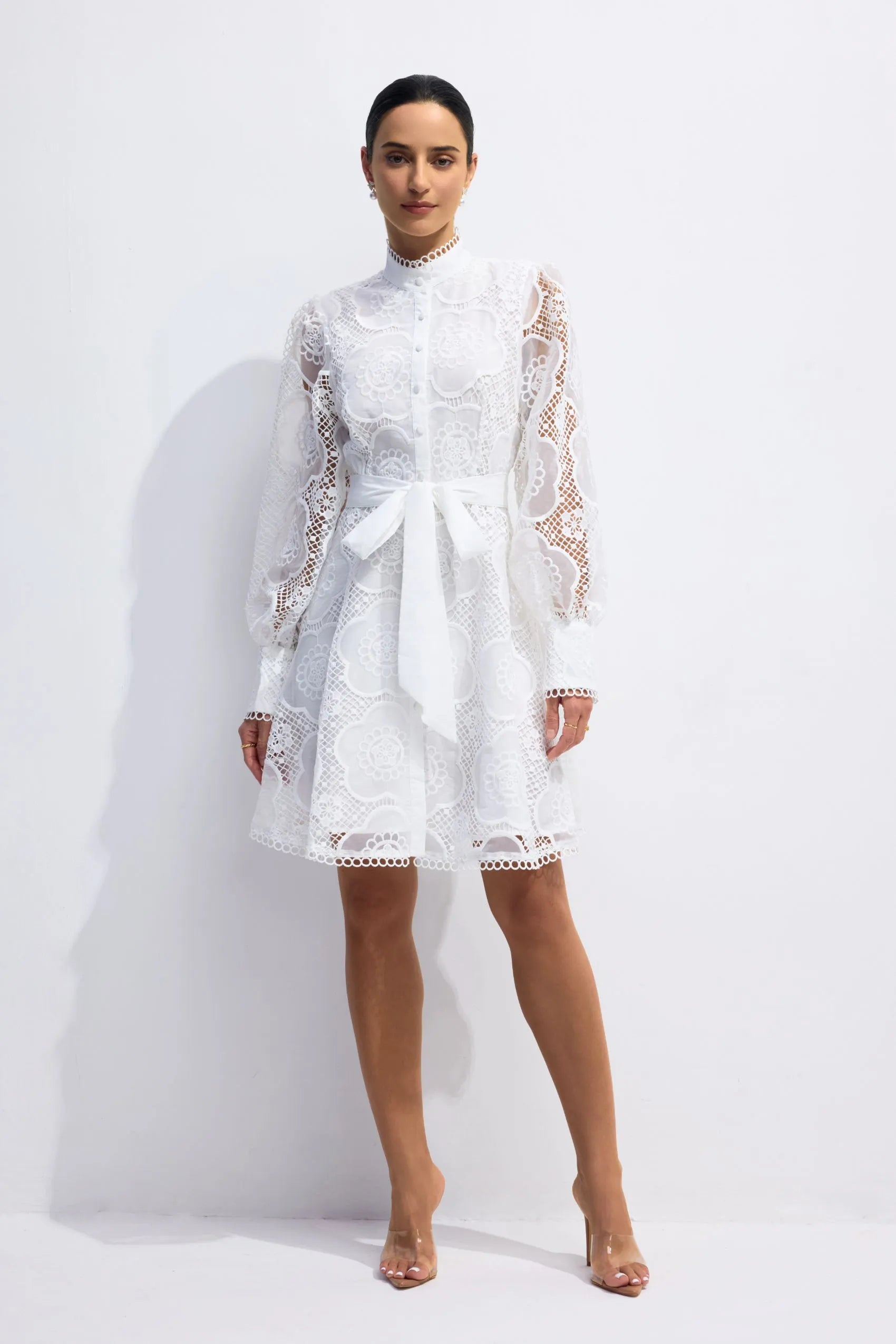 Vestido Mini de Encaje Floral SERAPHINA