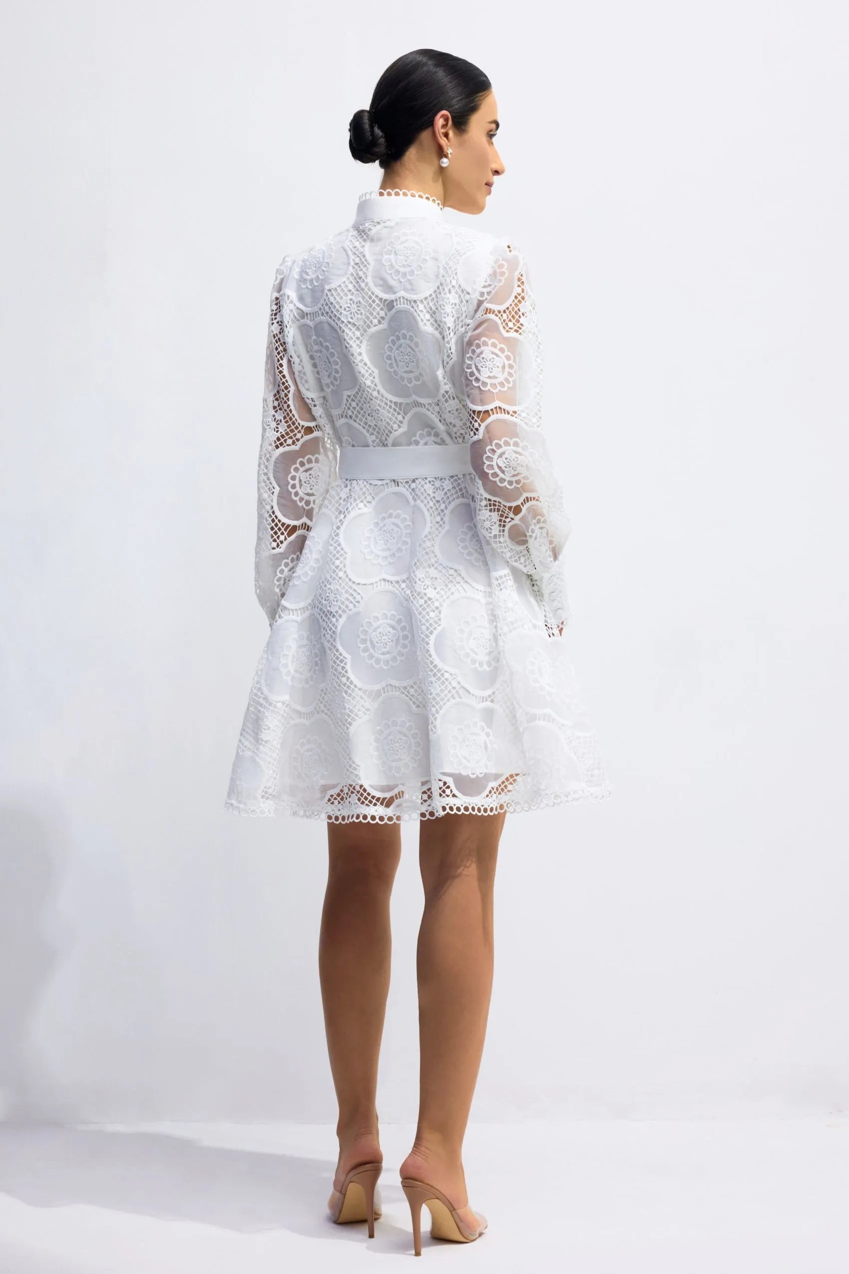 Vestido Mini de Encaje Floral SERAPHINA