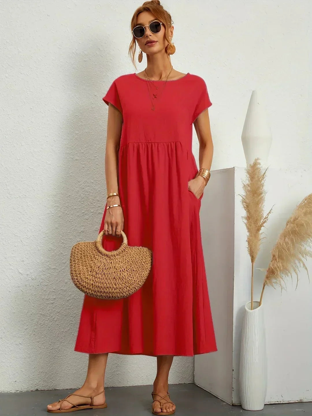 Nataly | Vestido midi relajado