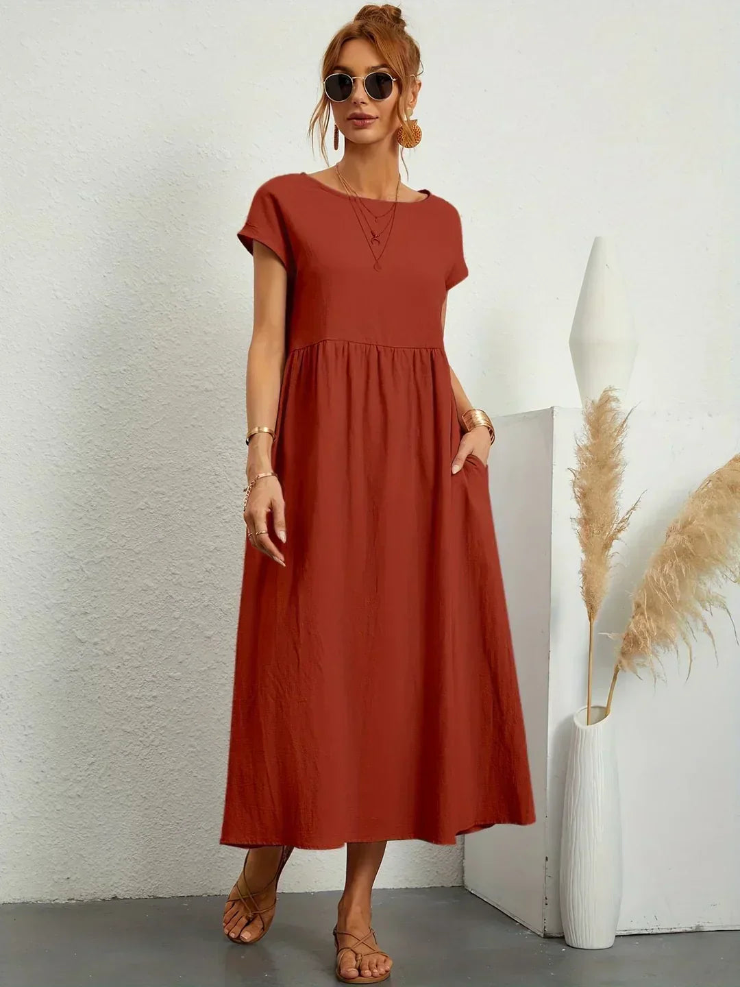 Nataly | Vestido midi relajado
