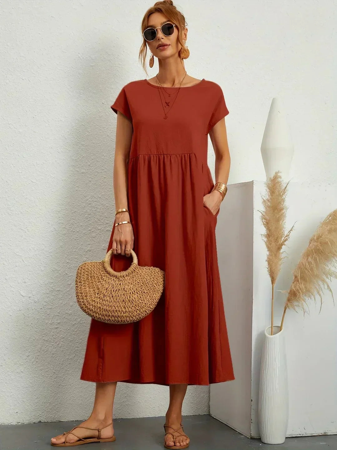 Nataly | Vestido midi relajado