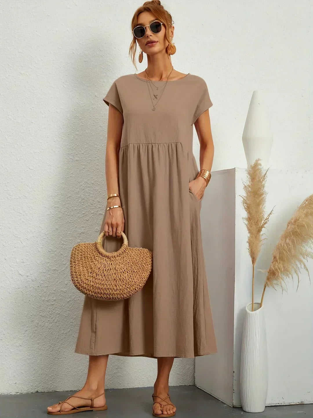 Nataly | Vestido midi relajado