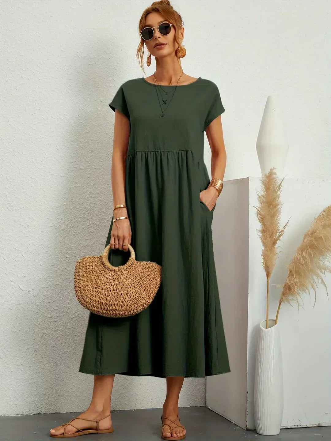 Nataly | Vestido midi relajado