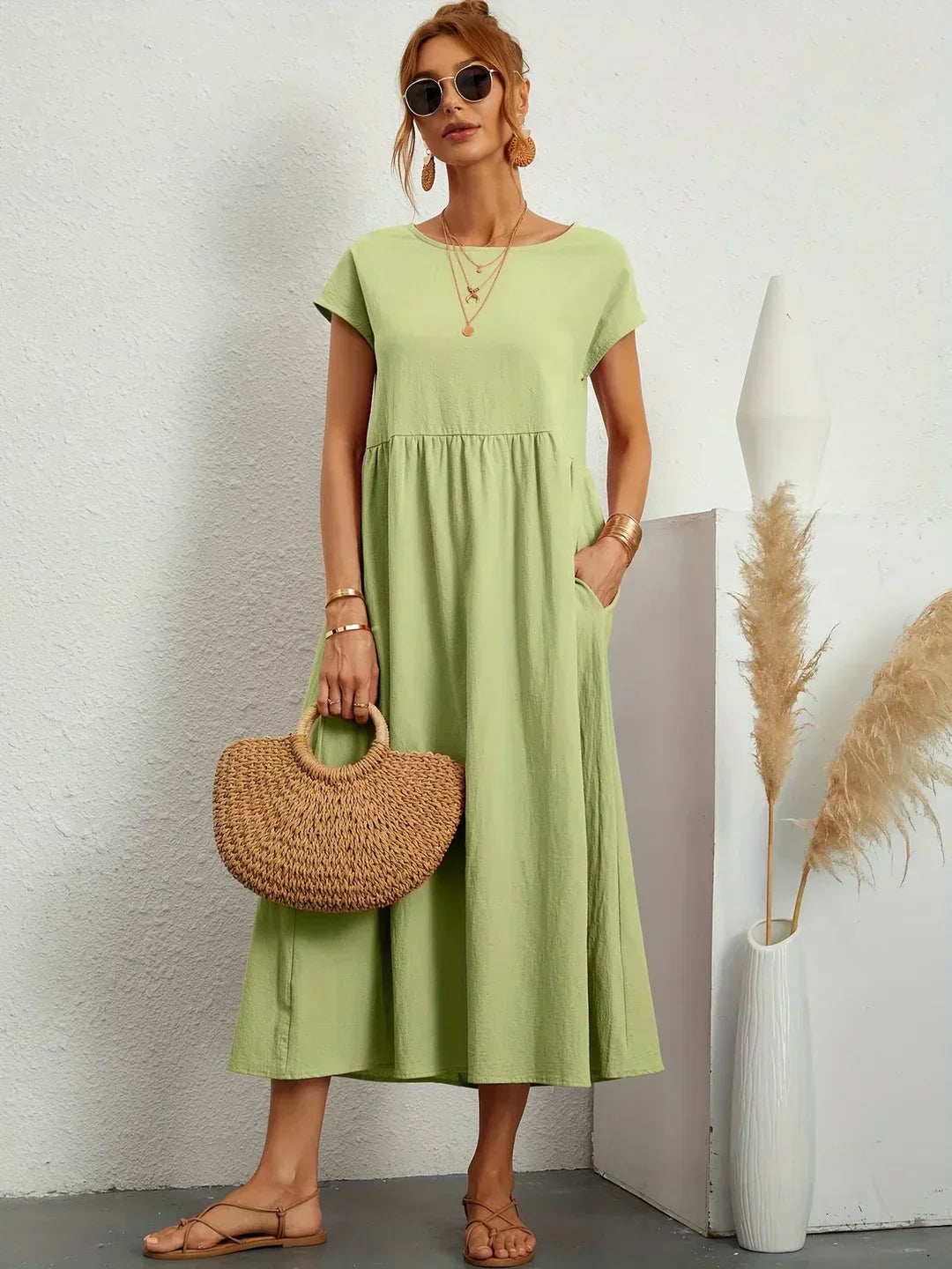 Nataly | Vestido midi relajado