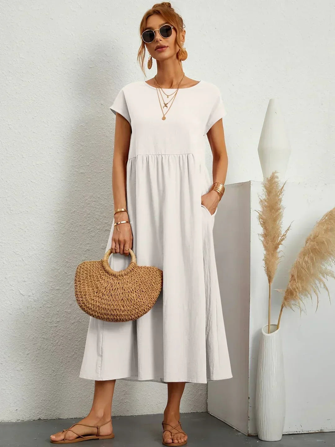 Nataly | Vestido midi relajado