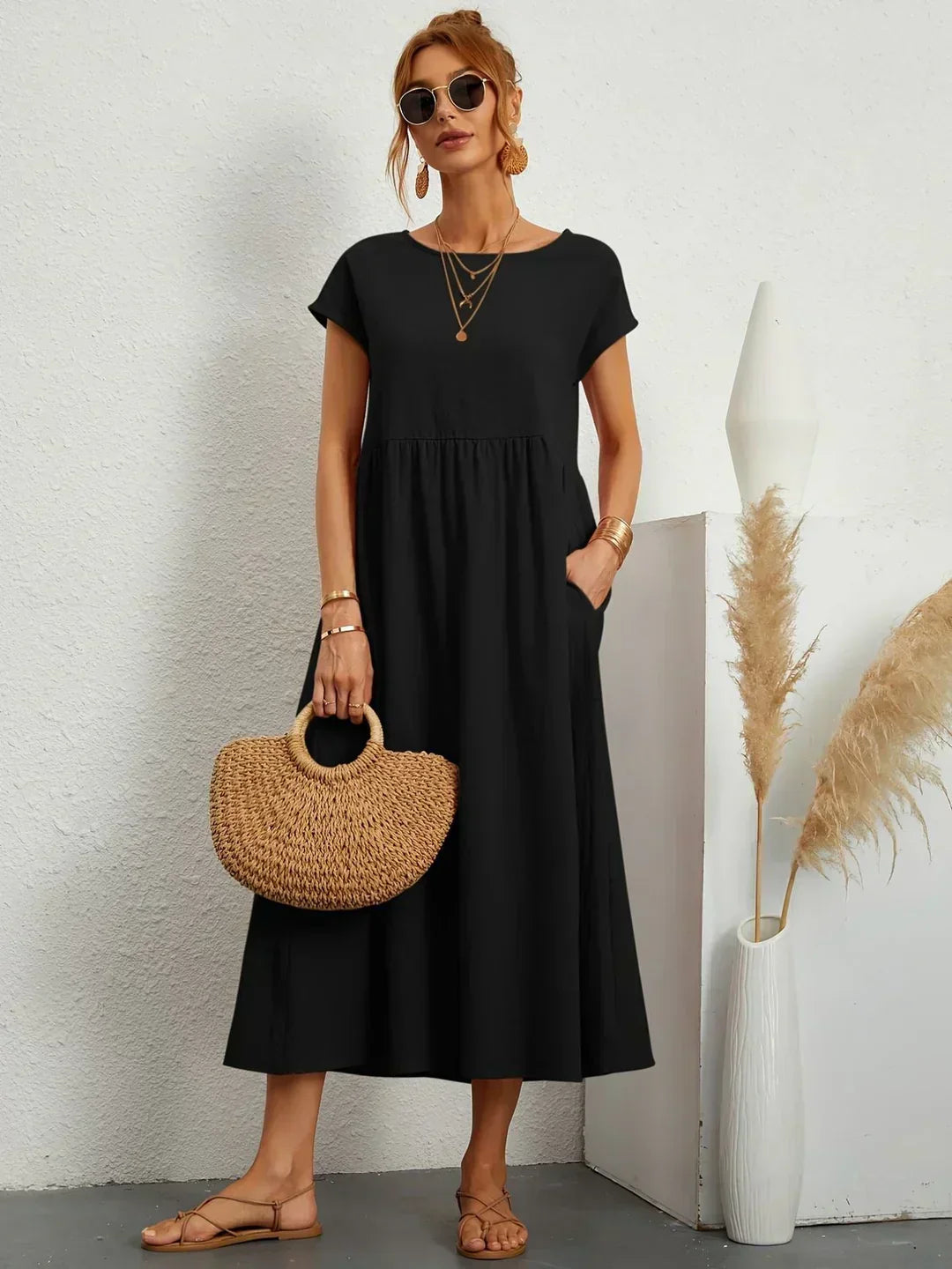 Nataly | Vestido midi relajado
