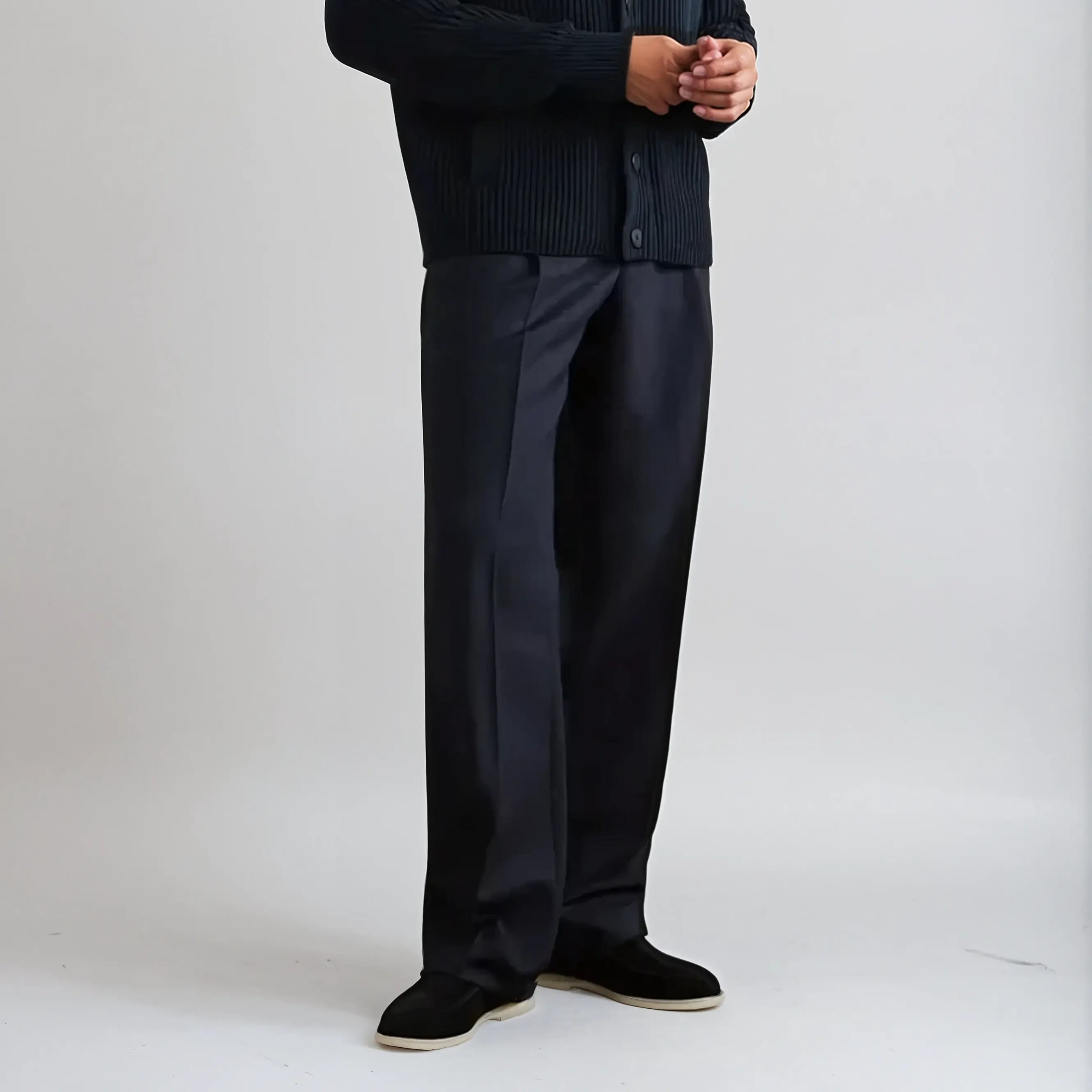Suède City Loafers – Navy Blauw