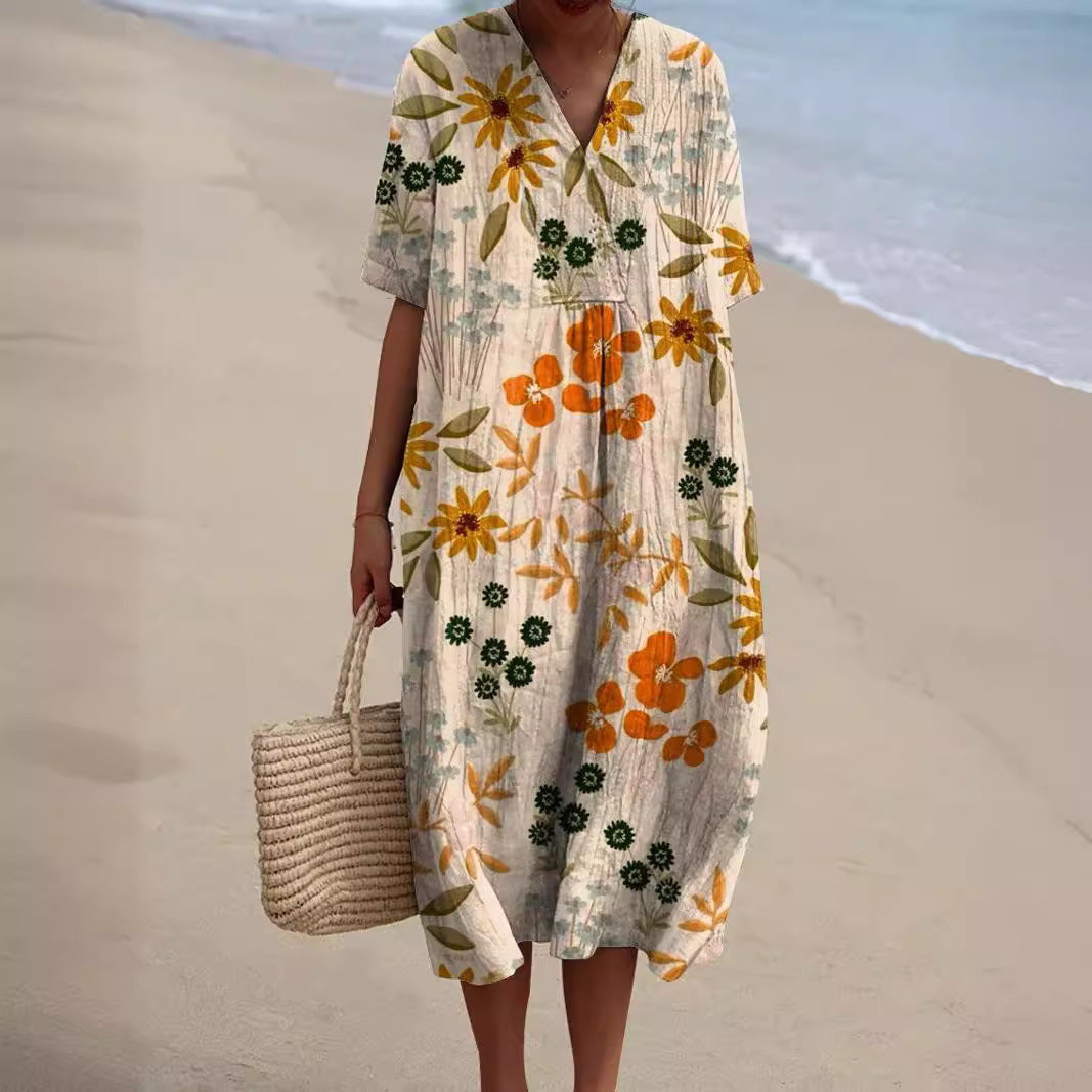 Nicka™ | Vestido con estampado floral vibrante