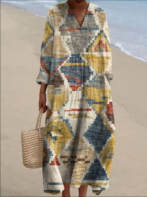 Naïa | Vestido bohemio con motivos étnicos