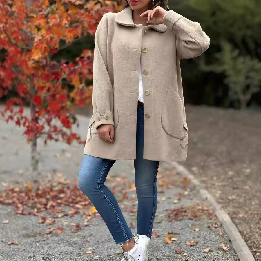 Corinne | Cozy Button-Down Coat